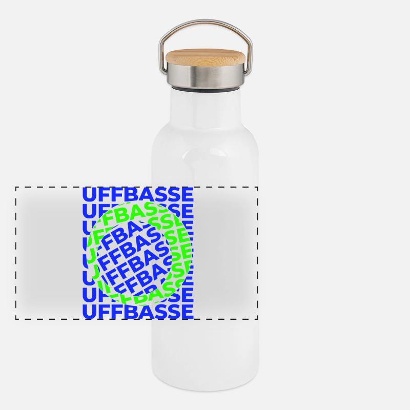 Uffbasse Design Panorama Thermosflasche mit Bambusdeckel