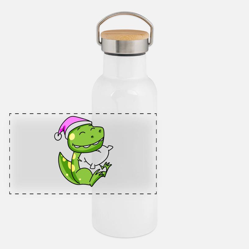 Dinosaure avec oreiller et bonnet de couchage Gourde isotherme avec bouchon en bambou