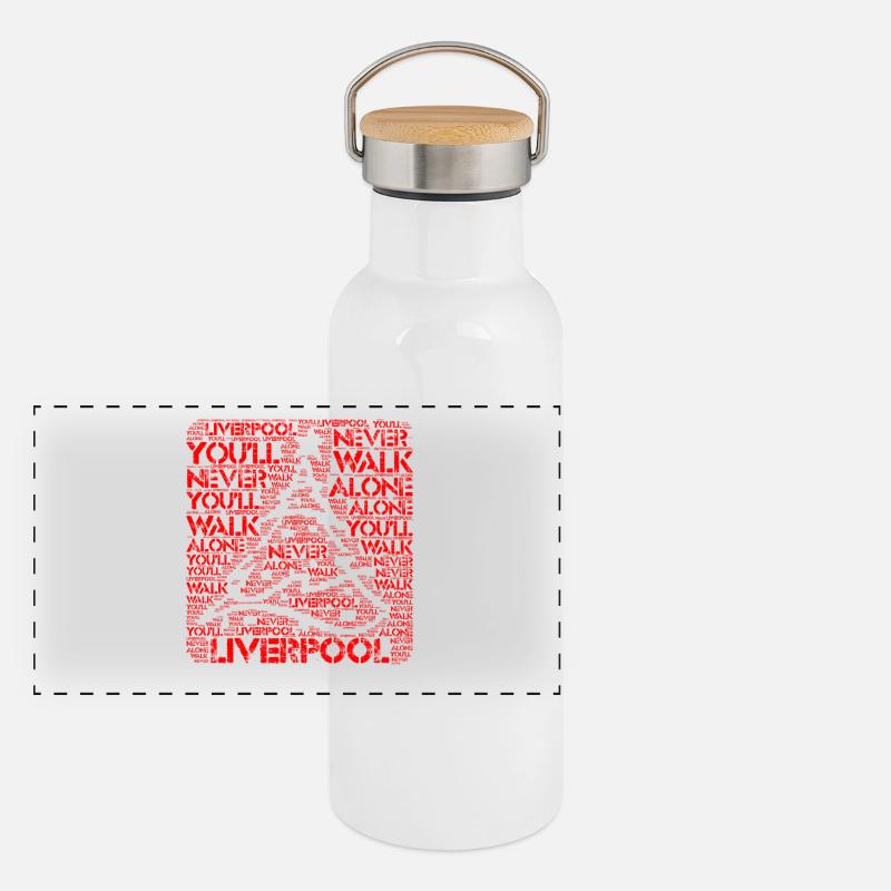Liverpool Panorama Thermosflasche mit Bambusdeckel