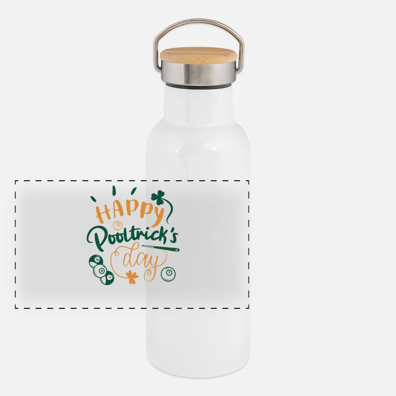 St. Patrick's Billiards Panoramic Thermal Bottle with Bamboo Lid