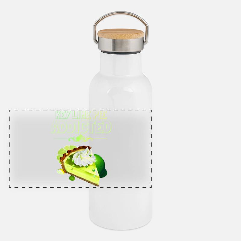 Addicted to lime cake Panoramic Thermal Bottle with Bamboo Lid