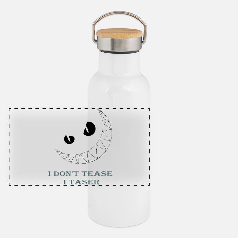 Seid gewarnt Panorama Thermosflasche mit Bambusdeckel