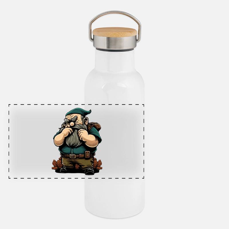 Capricious dwarf Panoramic Thermal Bottle with Bamboo Lid
