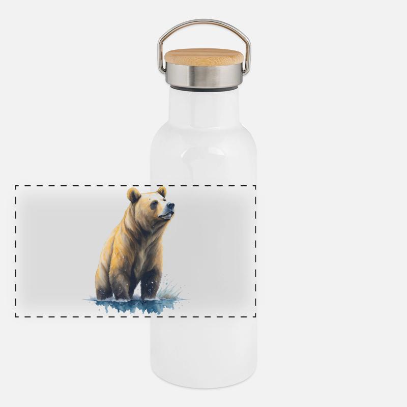 Grizzly Gourde isotherme avec bouchon en bambou