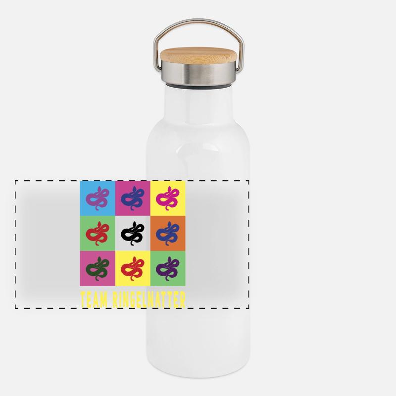 Team grass snake Panoramic Thermal Bottle with Bamboo Lid