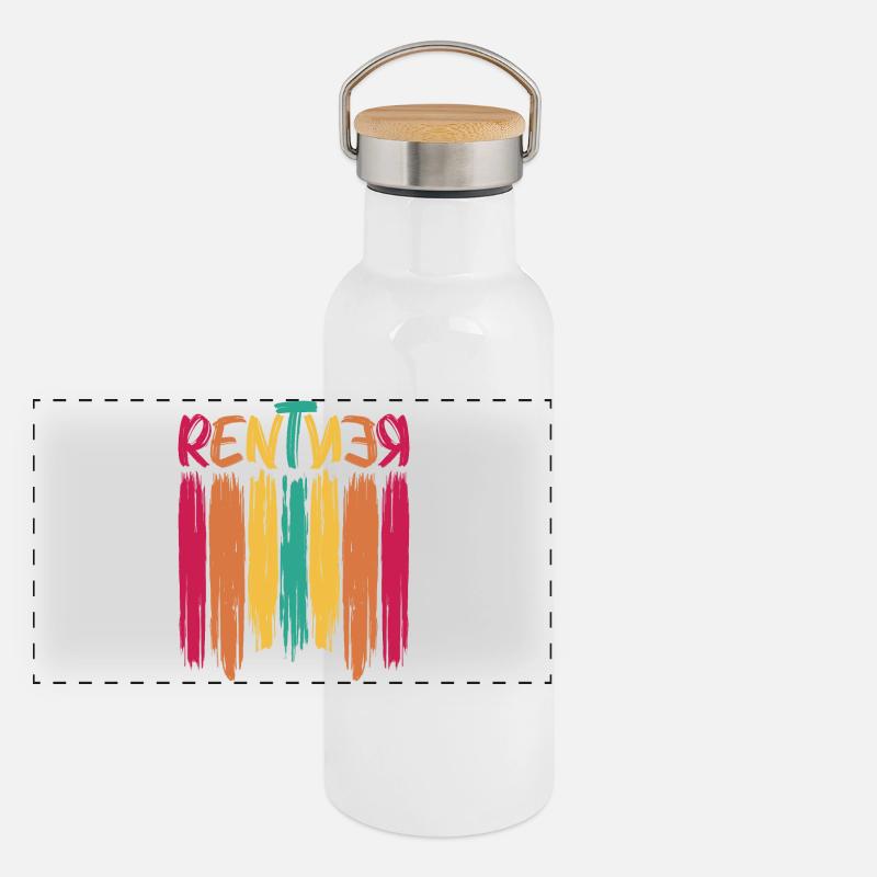 Rentner Panorama Thermosflasche mit Bambusdeckel