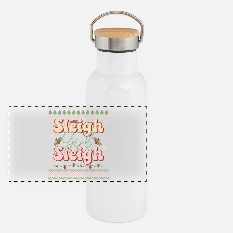 Panorama Thermosflasche mit Bambusdeckel