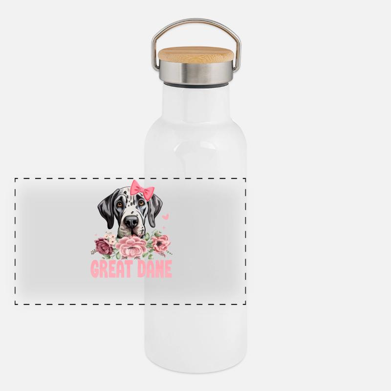Great Dane Mama Panoramic Thermal Bottle with Bamboo Lid