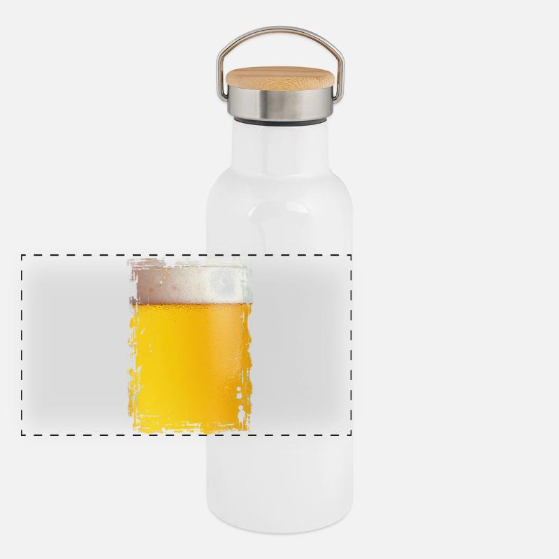 Beer Panoramic Thermal Bottle with Bamboo Lid
