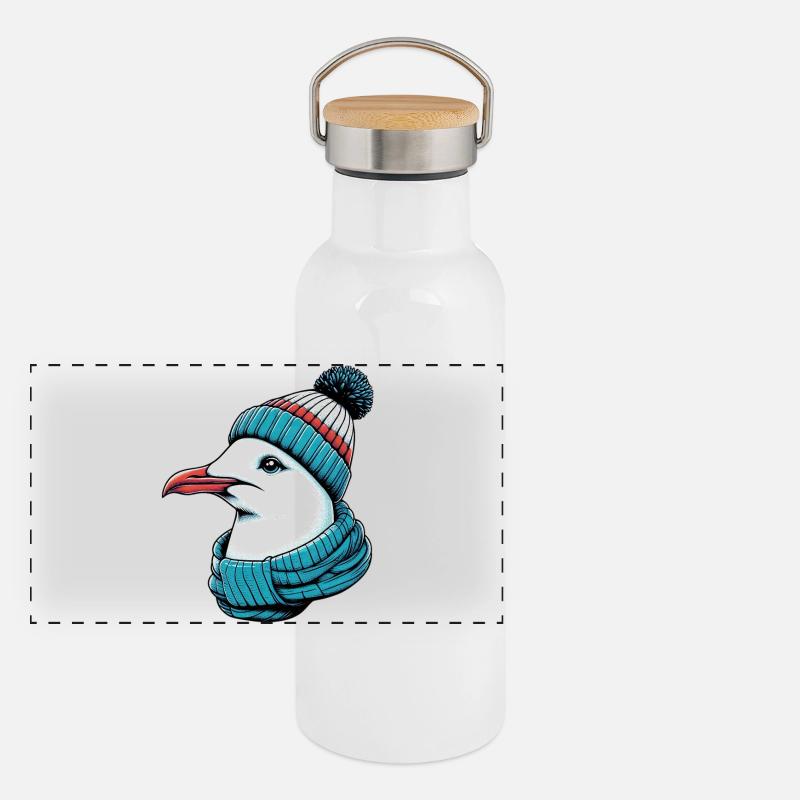 Gull Panoramic Thermal Bottle with Bamboo Lid
