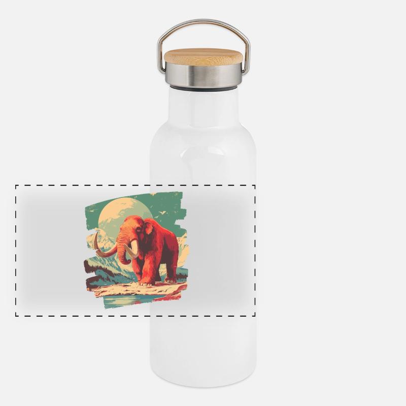 Mammoth Panoramic Thermal Bottle with Bamboo Lid