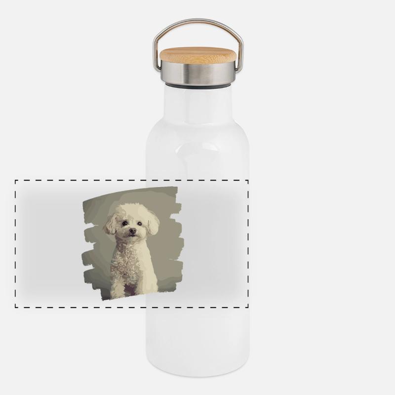 Caniche Gourde isotherme avec bouchon en bambou