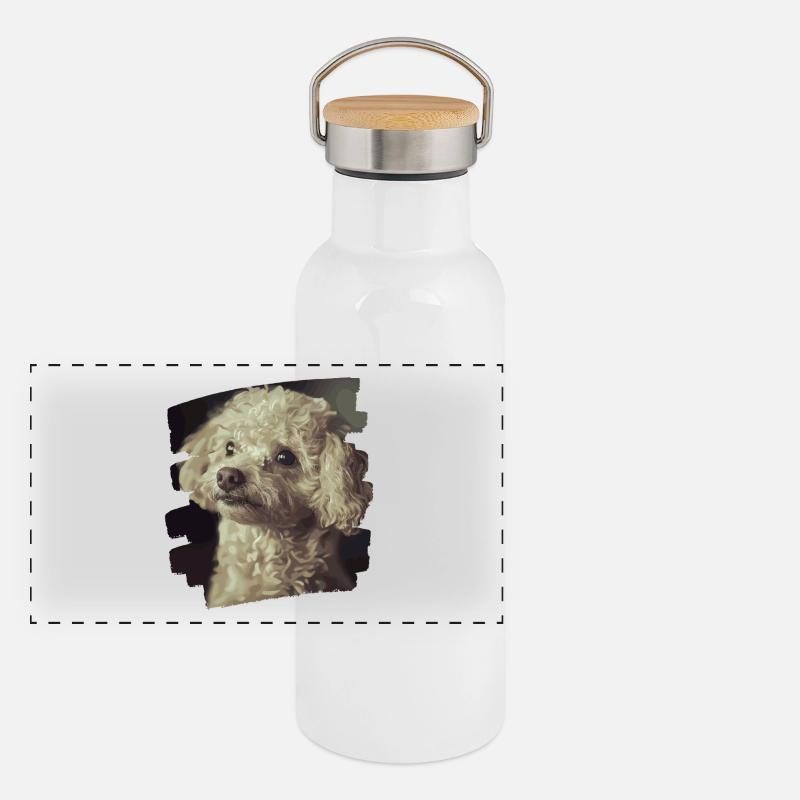 Caniche Gourde isotherme avec bouchon en bambou