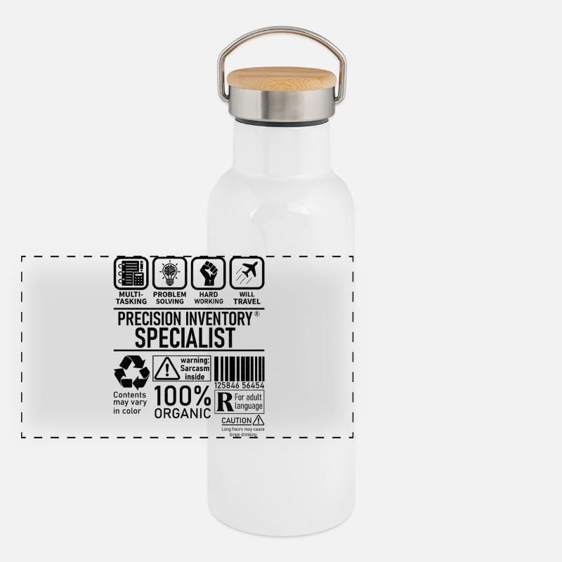 Precision Inventory Specialist multi tasking Panoramic Thermal Bottle with Bamboo Lid
