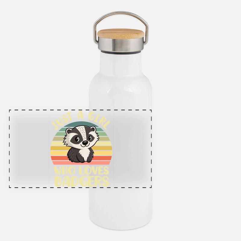 Badger Panoramic Thermal Bottle with Bamboo Lid