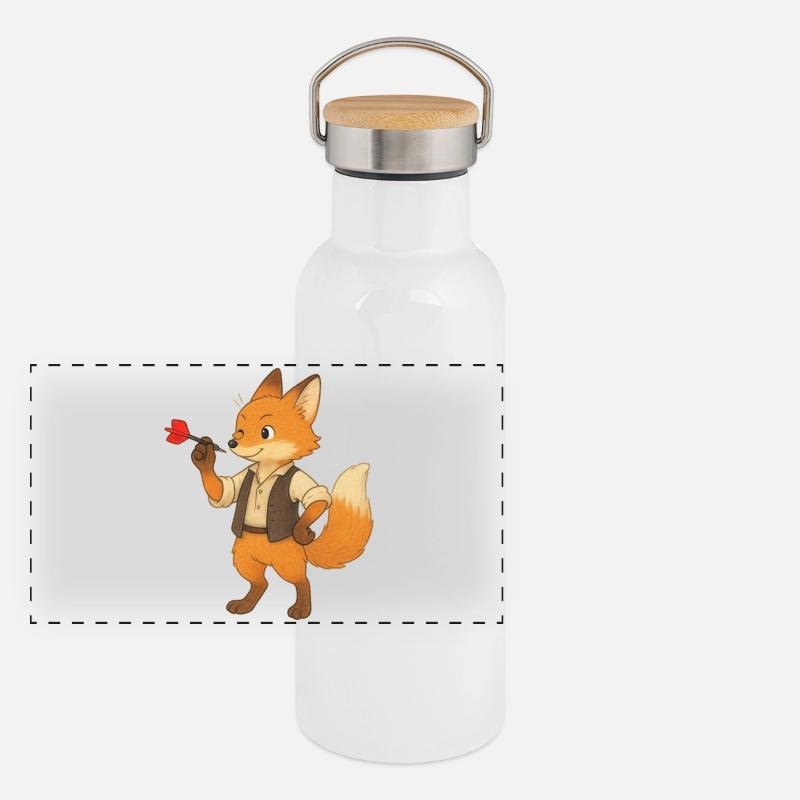 Fox darts Panoramic Thermal Bottle with Bamboo Lid