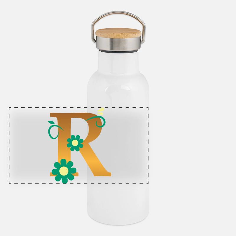 R Panoramic Thermal Bottle with Bamboo Lid
