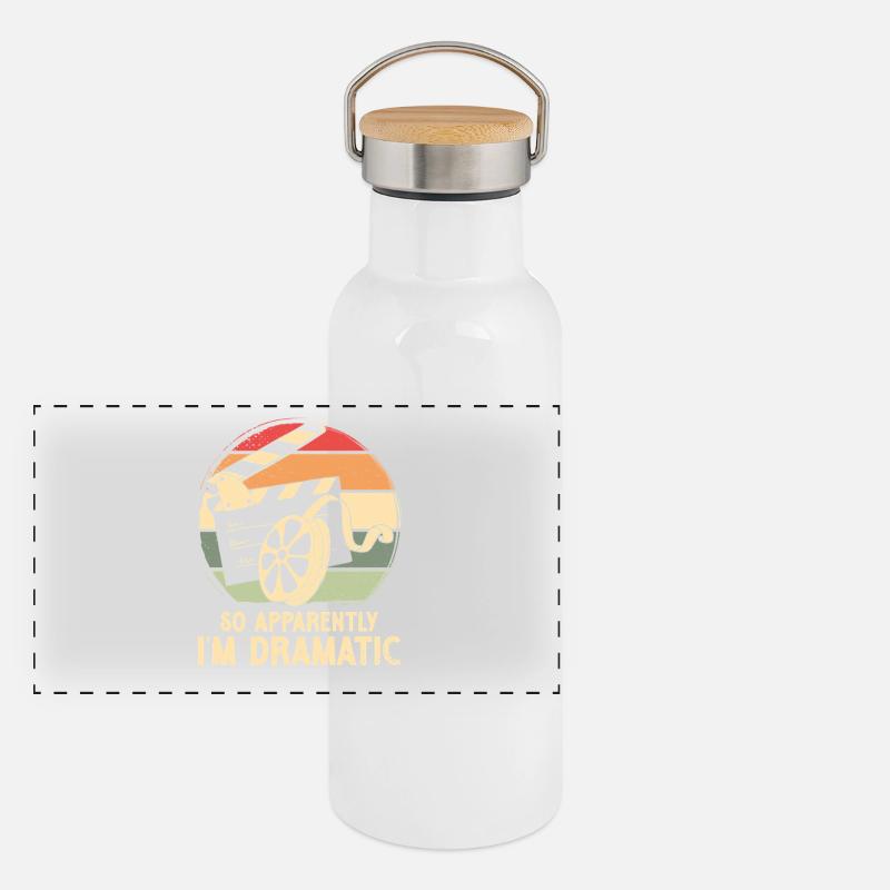 So apparently i m dramatic Panorama Thermosflasche mit Bambusdeckel