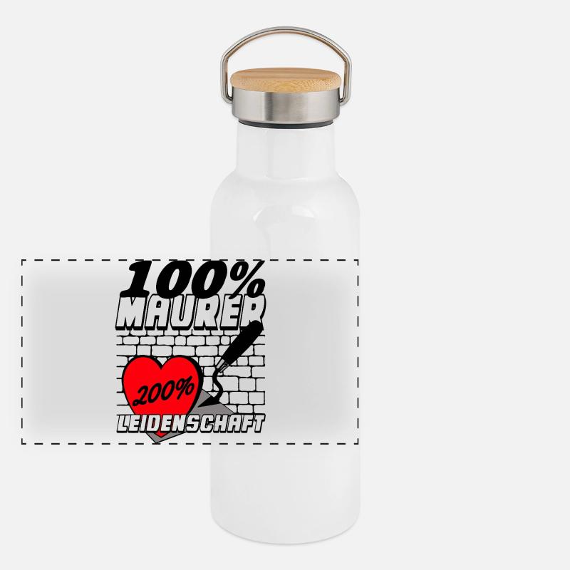 Mason Passion 200% Heart Panoramic Thermal Bottle with Bamboo Lid