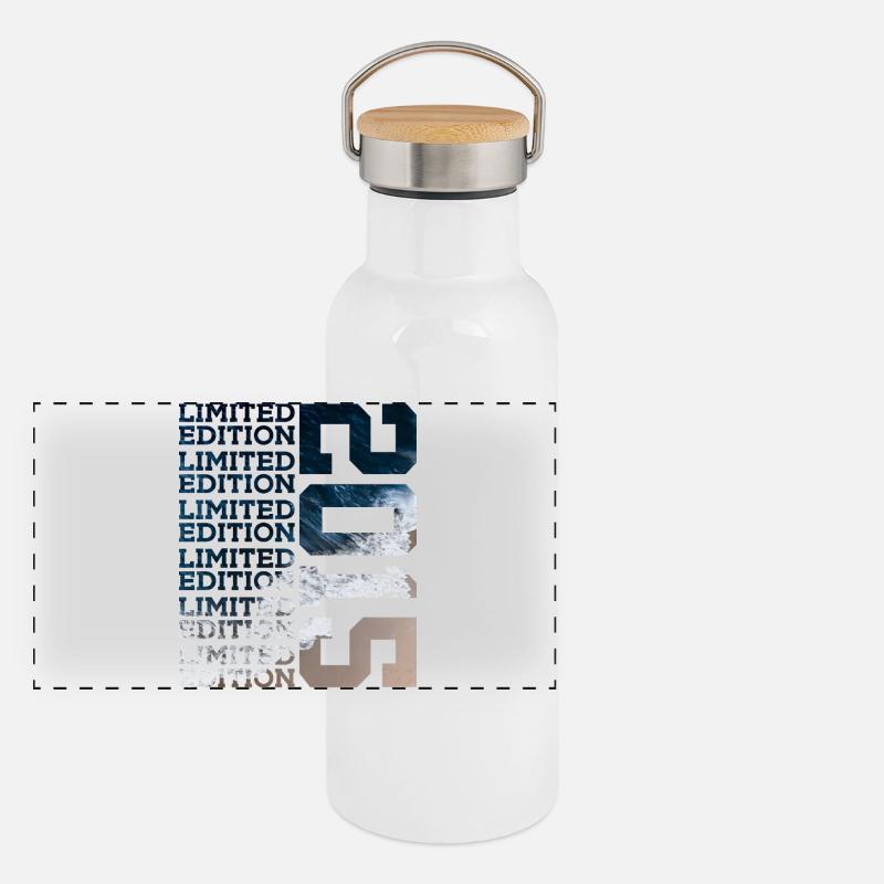 ÉDITION LIMITÉE 2015 11 ANS 11E ANNIVERSAIRE Gourde isotherme avec bouchon en bambou