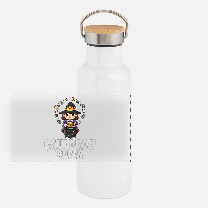 CAULDRON_QUEEN Gourde isotherme avec bouchon en bambou