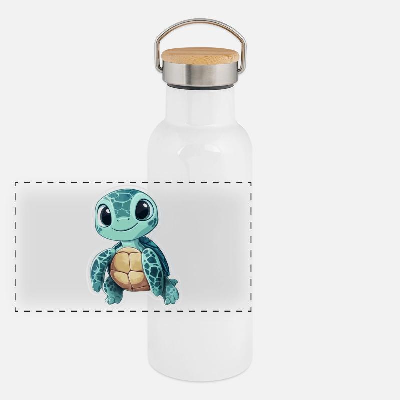 Turtle Panoramic Thermal Bottle with Bamboo Lid