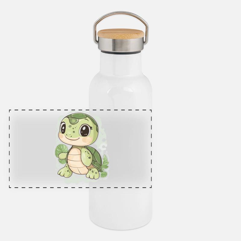 Turtle Panoramic Thermal Bottle with Bamboo Lid