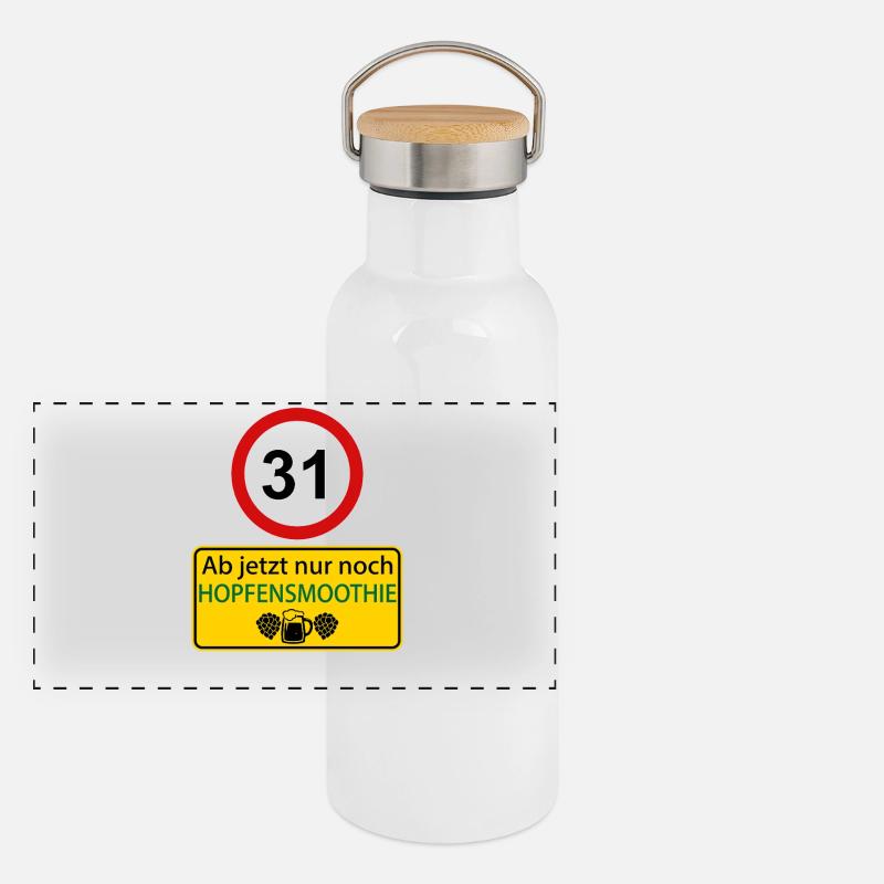 31 From now on only hop smoothie Panoramic Thermal Bottle with Bamboo Lid