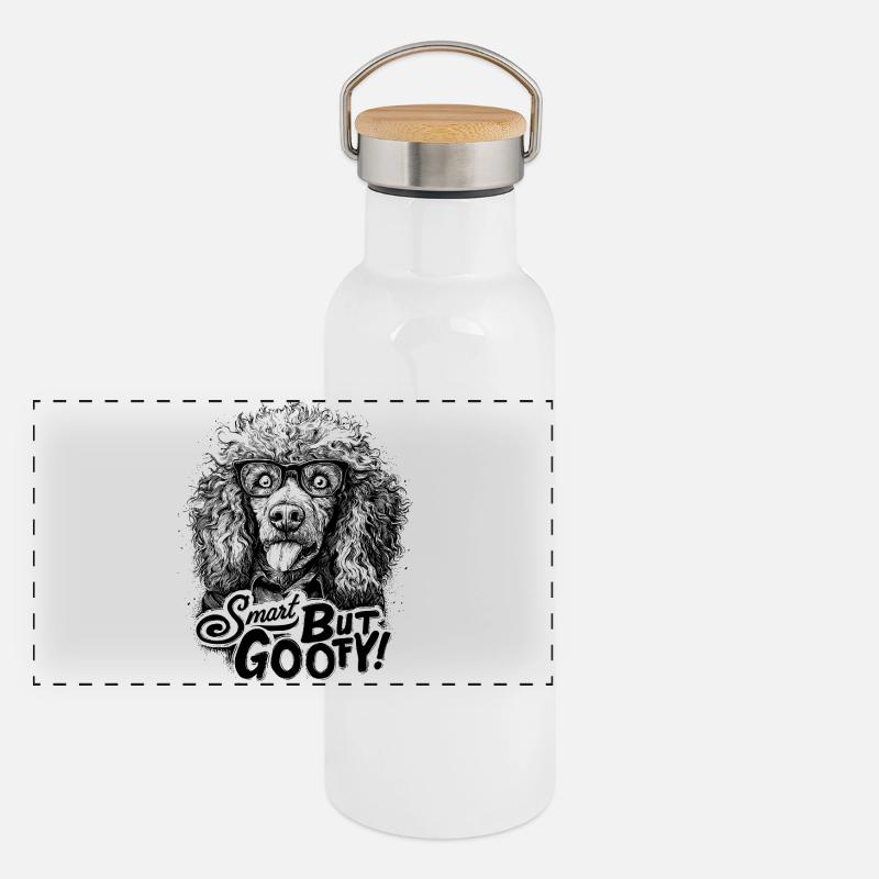 Intelligent mais maladroit Gourde isotherme avec bouchon en bambou