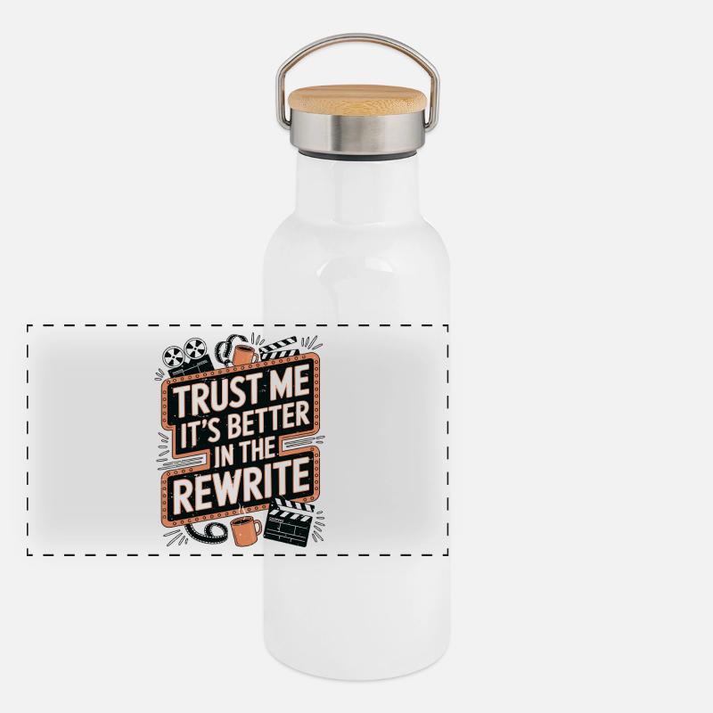 Screenwriters Trust Me It's Better In Scripwriting Panoramic Thermal Bottle with Bamboo Lid