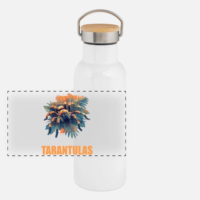 Tarentules Tarentule Gourde isotherme avec bouchon en bambou