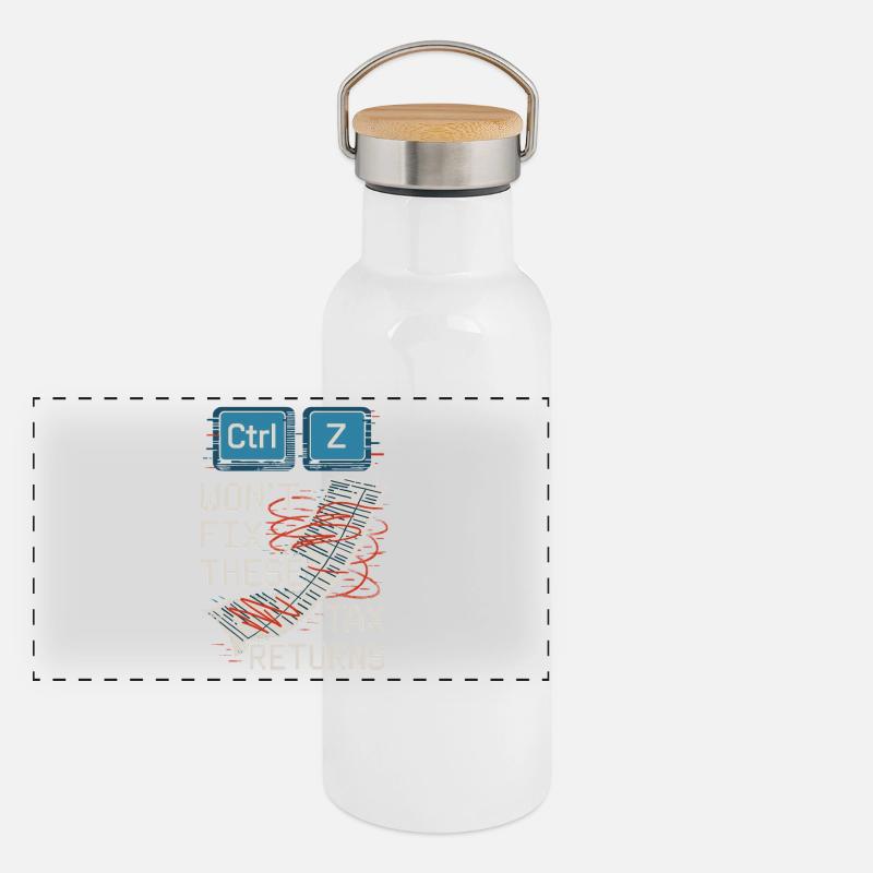 Accounting student cpa in training excel jokes Panoramic Thermal Bottle with Bamboo Lid