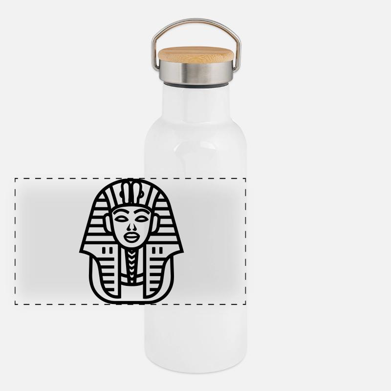 Pharao Panorama Thermosflasche mit Bambusdeckel