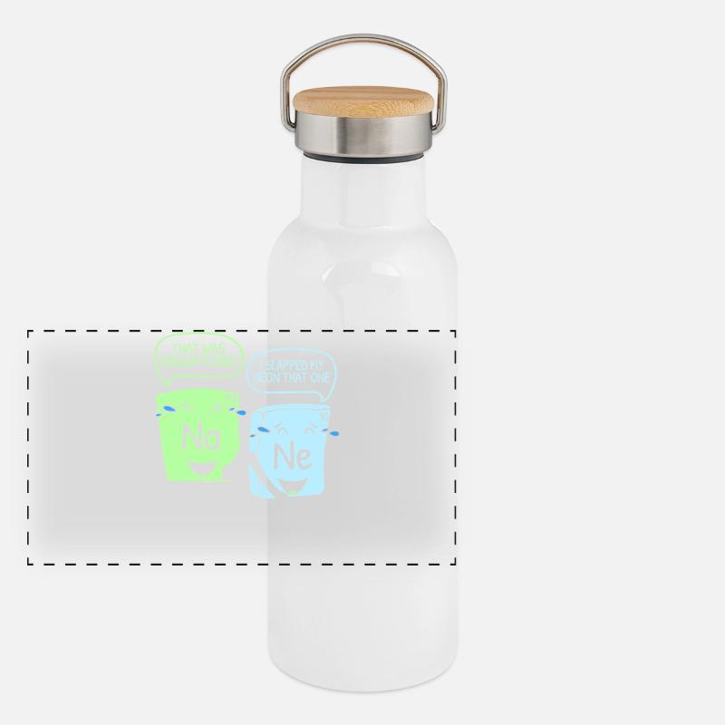 Chimie Chimiste Professeur de chimie Dire science Gourde isotherme avec bouchon en bambou