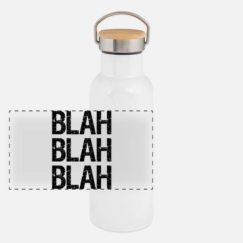 bla bla bla Gourde isotherme avec bouchon en bambou