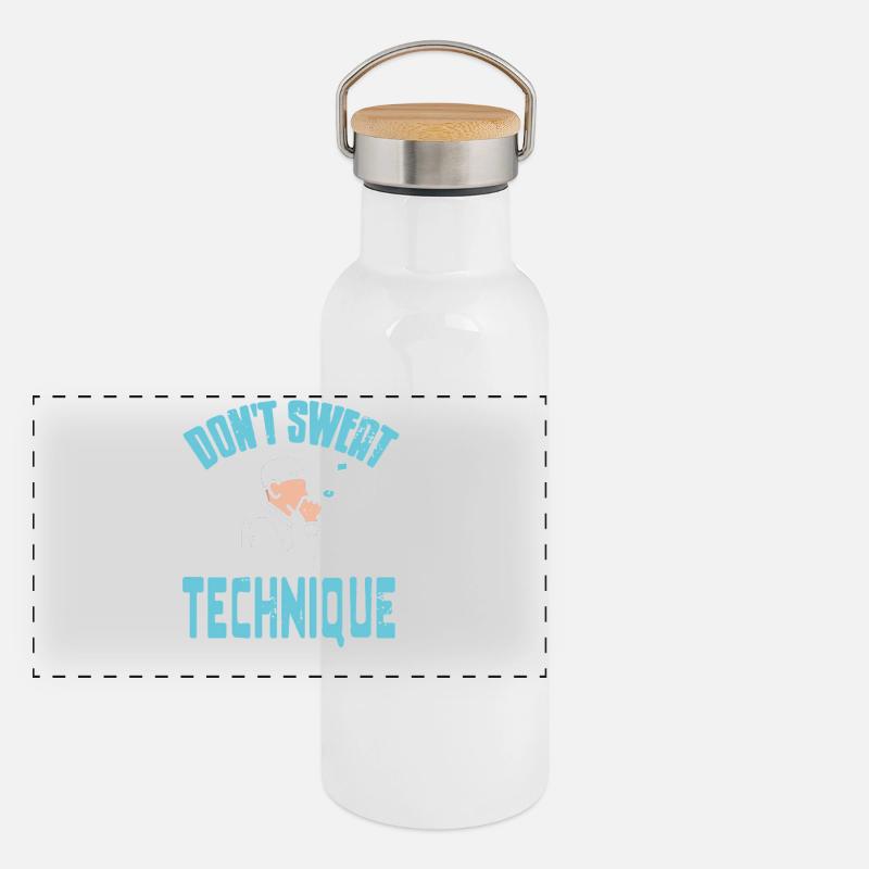 Ne vous inquiétez pas de la technique Rap Maîtrise lyrique Gourde isotherme avec bouchon en bambou