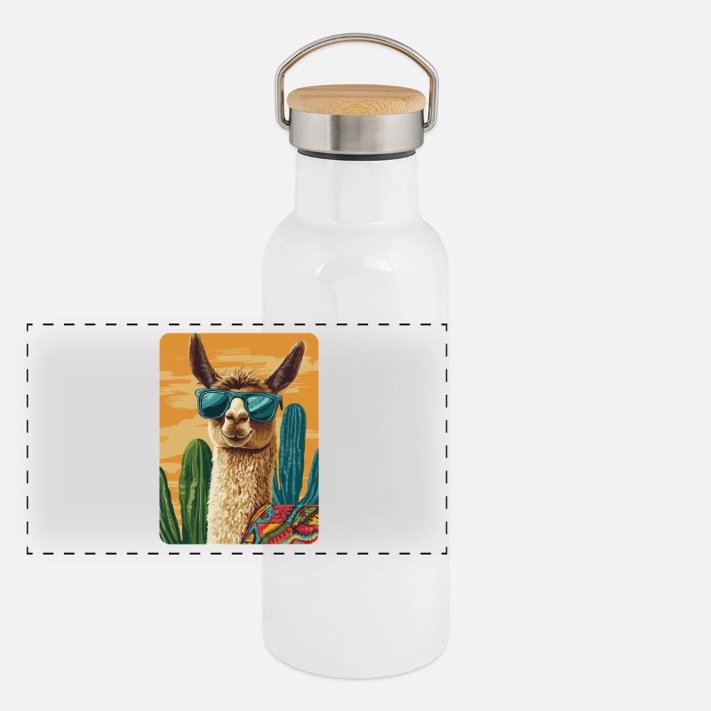 lama Panoramic Thermal Bottle with Bamboo Lid