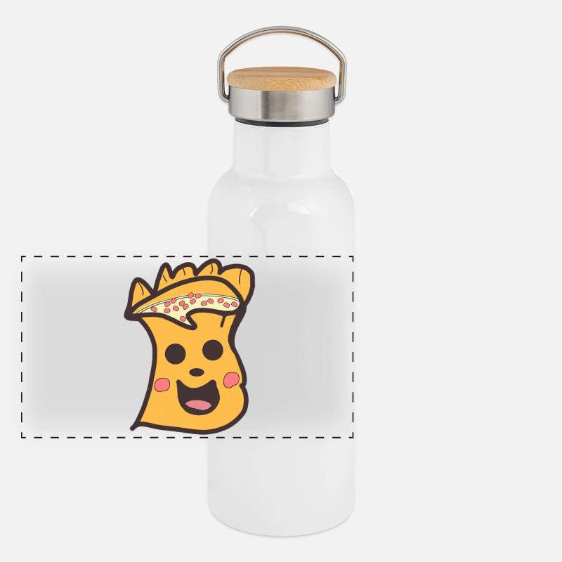 Joyeux ami Dim Sum Face Gourde isotherme avec bouchon en bambou