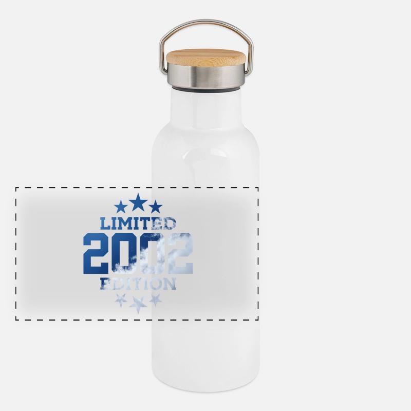 ÉDITION LIMITÉE 2002 24E ANNIVERSAIRE Gourde isotherme avec bouchon en bambou