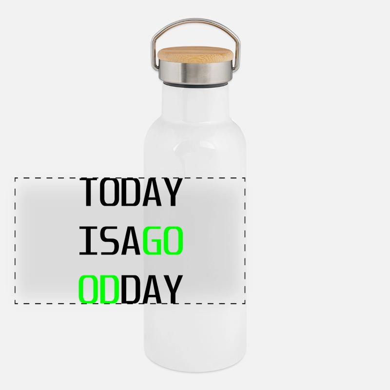 Todayisagoodday Panoramic Thermal Bottle with Bamboo Lid