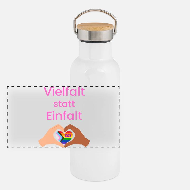 Diversity instead of simplicity Panoramic Thermal Bottle with Bamboo Lid
