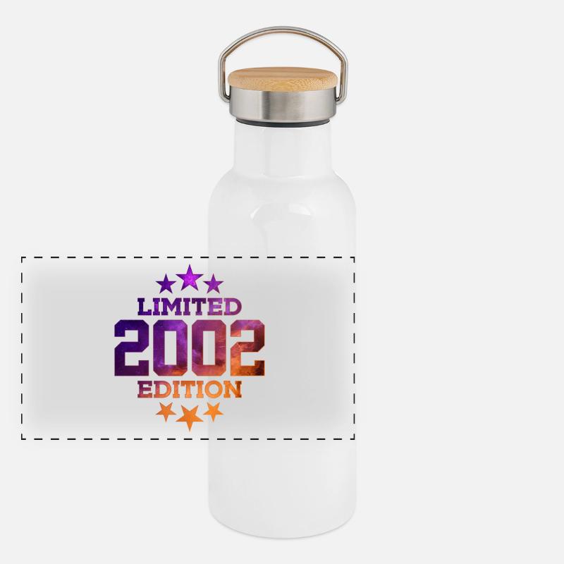 ÉDITION LIMITÉE 2002 24E ANNIVERSAIRE Gourde isotherme avec bouchon en bambou