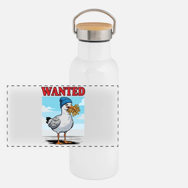 Recherché : Frites Seagull Gourde isotherme avec bouchon en bambou