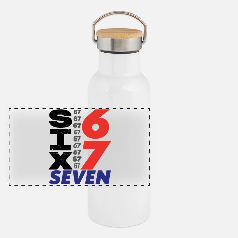 Sechs Sieben, 67 Panorama Thermosflasche mit Bambusdeckel