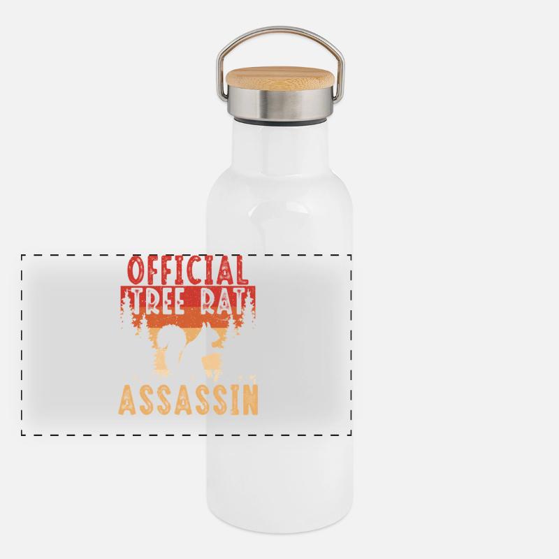 Panorama Thermosflasche mit Bambusdeckel