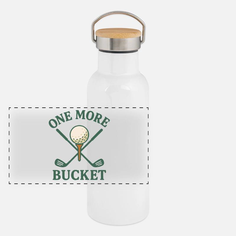 Ein weiterer Eimer Golfschläger Fun Design Panorama Thermosflasche mit Bambusdeckel