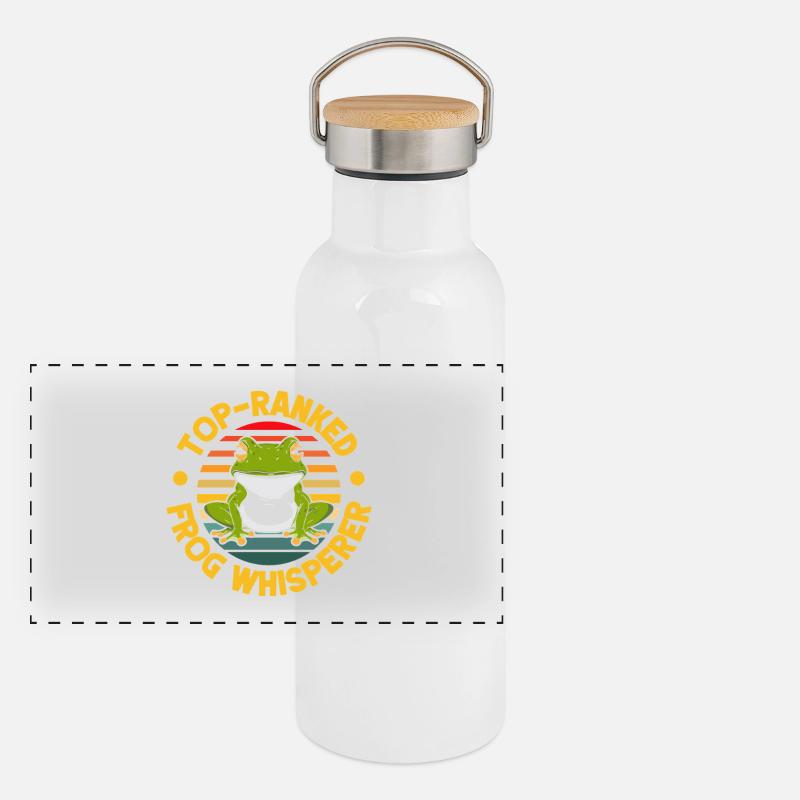 Frog Catcher Top-Ranked Frog Panorama Thermosflasche mit Bambusdeckel
