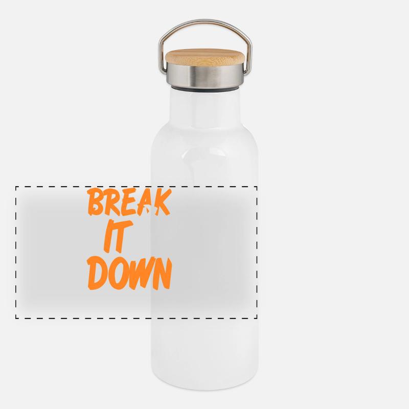 Décomposer Rythme Mouvement Danse Puissance Gourde isotherme avec bouchon en bambou