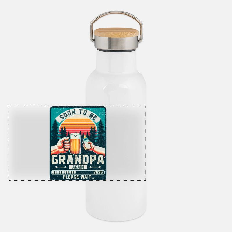 Grandpa-to-be loading future grandfather 2026 Panoramic Thermal Bottle with Bamboo Lid