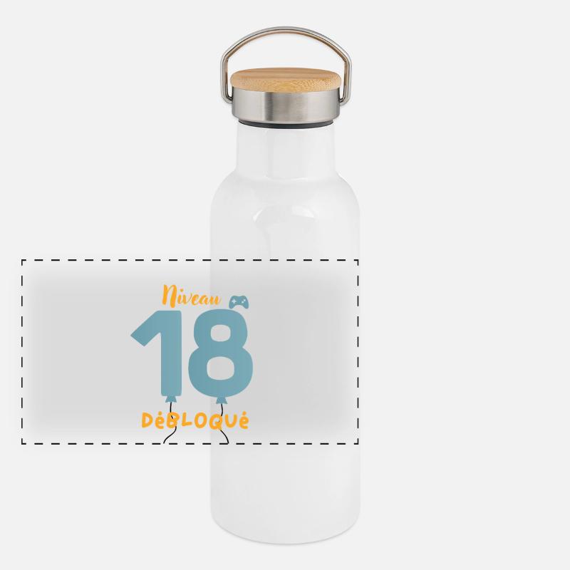Niveau 18 Débloqué Gourde isotherme avec bouchon en bambou